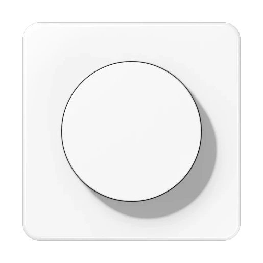 Jung CD range afdekking bedieningselement draaiknop wit RAL 9016 CD1740WW