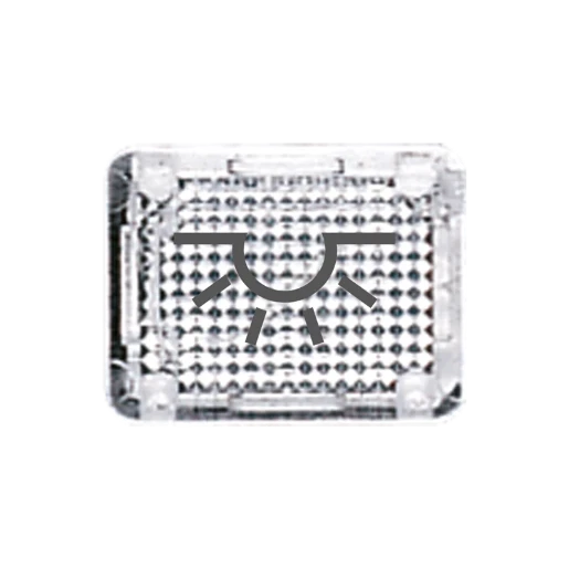 Jung WG 800 inzetstuk contactdoos wg600/800/ap helder licht Benamingsplaatje Symbool 