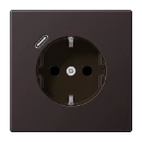 Jung LS range wandcontactdoos inbouw 16A 250V RA KV Mat aluminium RAL IP20 AL1520-18CD