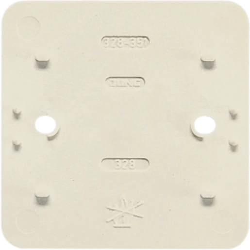 Jung AP 600 bodemplaat schakelmateriaal 1-voudig Horizontaal en verticaal Glanzend wit RAL 1013 J328