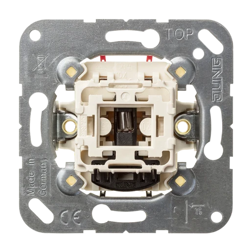 Jung NaV wipschakelaar controleschakelaar Tweepolige schakelaar inbouw 10AX IP20 502KOEU
