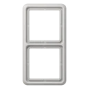 Jung CD range afdekraam cd500 2-voudig Horizontaal en verticaal Grijs RAL 7035 IP21 CD582WULG