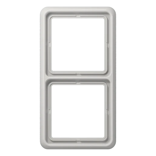 Jung CD range afdekraam cd500 2-voudig Horizontaal en verticaal Grijs RAL 7035 IP21 CD582WULG