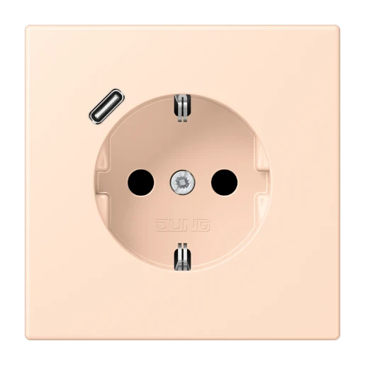 Jung LS range wandcontactdoos safety + LC32091 inbouw 16A 250V RA KV Mat RAL IP20 LC1520-18C228