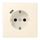 Jung LS range wandcontactdoos safety + LC4320b inbouw 16A 250V RA KV Mat RAL IP20 LC1520-18C245
