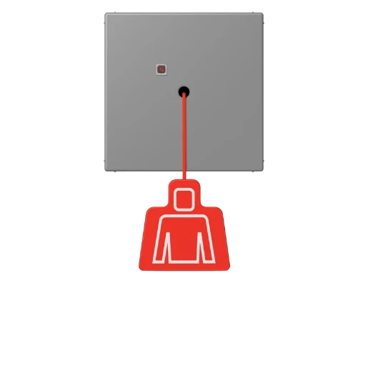 Jung LS range Miva trekimpulsgever LC32011 trekcontact 70x70mm IP20 NRSLC0834ZT203