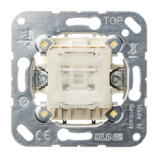 Jung tip-controleschakelaar Tweepolige schakelaar inbouw 10AX IP20 502KOTU
