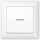 Jung AS range volle afdekplaat + schakelwip controleschakelaar as500 enkele wip wit RAL 9016 AS590KO5WW