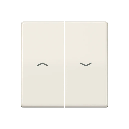 Jung AS range centraalplaat + schakelwippen as500 tweedelige wip wit RAL 1013 AS591-5P