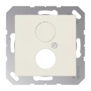 Jung AS range centraalplaat voor bnc a(s)500 Luidsprekeraansluiting 1 connector Zonder label wit A562