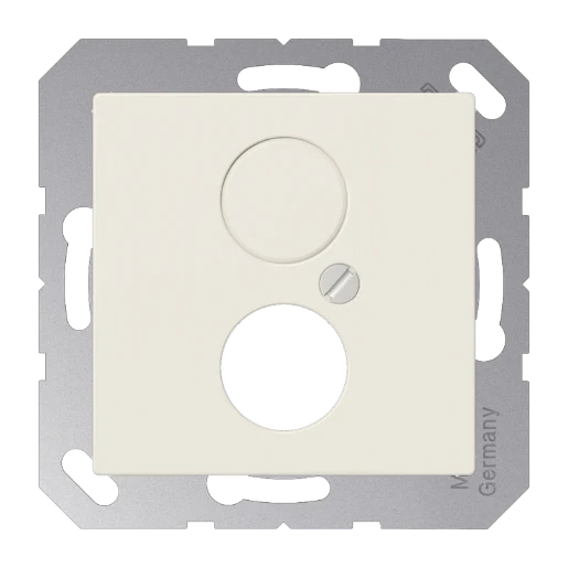 Jung AS range centraalplaat voor bnc a(s)500 Luidsprekeraansluiting 1 connector Zonder label wit A562