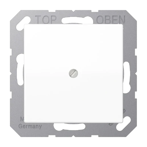 Jung AS range Centraalplaat + kabel-invoerplaat Leidinguitvoer Basiselement met centrale afdekplaat Zonder label wit AS590AWW