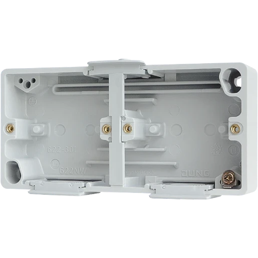 Jung WG 600 Onderkast 2-voudig grijs Horizontaal J622