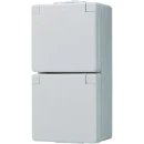 Jung WG 600 wandcontactdoos onderkast opbouw 16A 250V RA Glanzend grijs RAL 7035 IP44 622NV