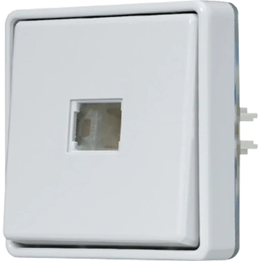 Jung WG 600 impulsdrukker zonder onderkast opbouw Wip Glanzend grijs RAL 7035 631E