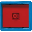 Jung WG 600 Afdekplaat + glas enkele wip blauw RAL 5013 661WGLBL