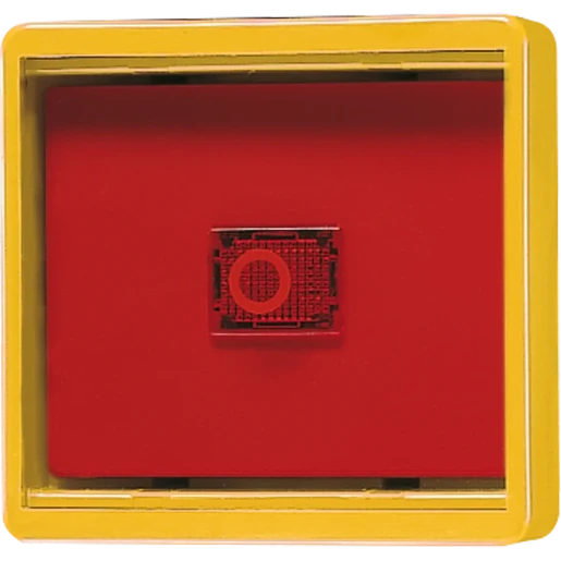 Jung WG 600 Afdekplaat + glas enkele wip geel RAL 1023 661WGLGE