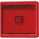 Jung WG 600 Afdekplaat + glas enkele wip rood RAL 3003 661WGLR