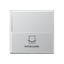 Jung A range centraalplaat a500 hotelkaart aluminium RAL 9006 A590CARDAL