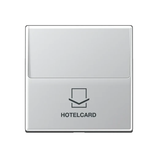 Jung A range centraalplaat a500 hotelkaart aluminium RAL 9006 A590CARDAL