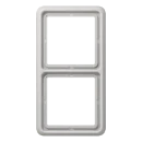 Jung CD range afdekraam cd500 2-voudig Horizontaal en verticaal Grijs RAL 7035 IP21 CD582LG