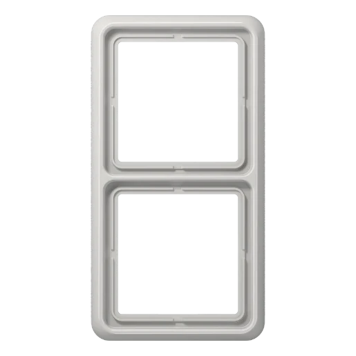 Jung CD range afdekraam cd500 2-voudig Horizontaal en verticaal Grijs RAL 7035 IP21 CD582LG