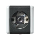 Jung WG 800 lichtsignaal met onderkast Basiselement 230V opbouw grijs IP44 837-10W