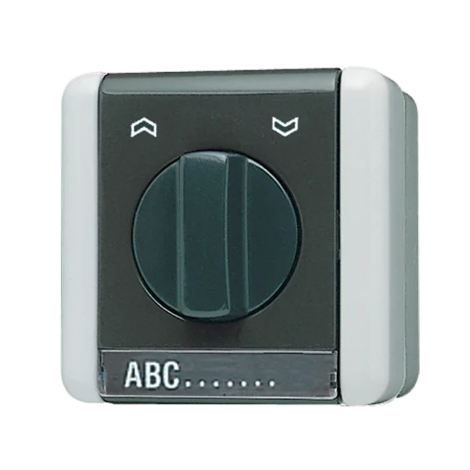 Jung WG 800 Jaloezieschakelaar Draaiknop 1P IP44 834.10W