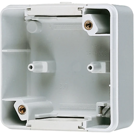 Jung WG 800 Onderkast 1-voudig grijs Horizontaal en verticaal J800