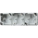 Jung WG 800 Onderkast 3-voudig grijs Horizontaal J830