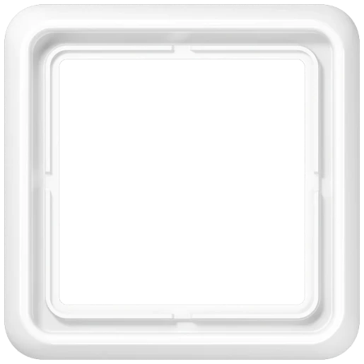 Jung CD range afdekraam cd500 1-voudig Horizontaal en verticaal Wit RAL 9016 IP21 CD581WUWW