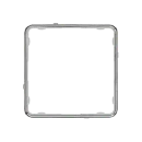 Jung CD range Applicatie-raam Kunststof chroom CDP81GCR