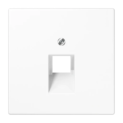 Jung LS range centraalplaat ls990 UAE/IAE 1 connector Zonder label wit LS969-1UAWW