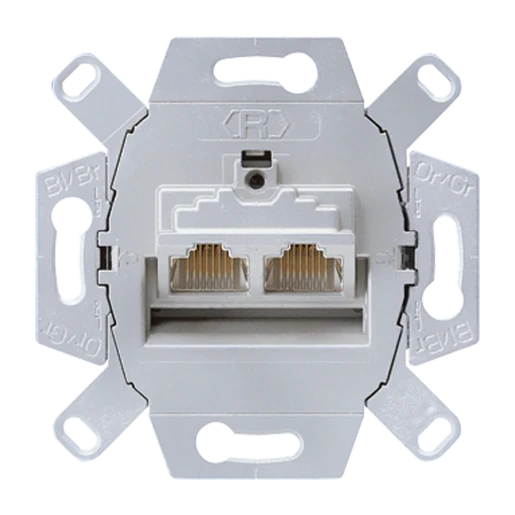 Jung Aansluitdoos 2x8-polig Cat6 Basiselement 2 connectoren UAE8-8UPOK6