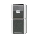 Jung WG 800 combinatie wandcontactdoos met bescherming opbouw grijs IP44 871W