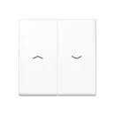 Jung AS range Centraalplaat + schakelwip tweedelige wip wit RAL 9016 AS591-5PBFWW