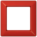 Jung AS range afdekraam as500 1-voudig Horizontaal en verticaal Rood RAL 3003 IP2X AS581GLRT