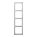 Jung CD range afdekraam cd500 4-voudig Horizontaal en verticaal Grijs RAL 7035 IP21 CD584WULG