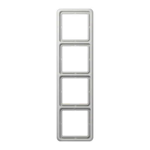 Jung CD range afdekraam cd500 4-voudig Horizontaal en verticaal Grijs RAL 7035 IP21 CD584WULG