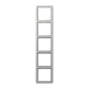 Jung CD range afdekraam cd500 5-voudig Horizontaal en verticaal Grijs RAL 7035 IP21 CD585WULG