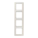 Jung AS range afdekraam as500 4-voudig Verticaal Wit RAL 1013 IP21 AS584NA