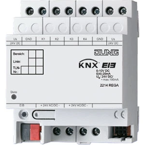 Jung Analoge ingang KNX DIN-rail 2214REGA