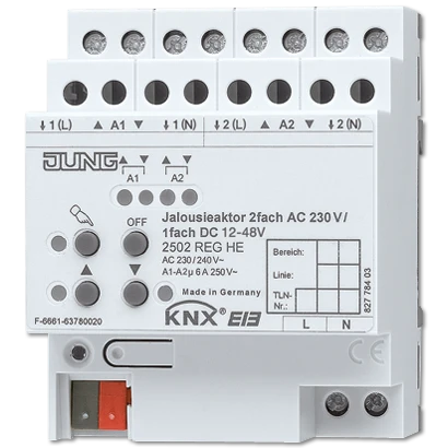 Jung KNX Jalouzieactor 2-voudig