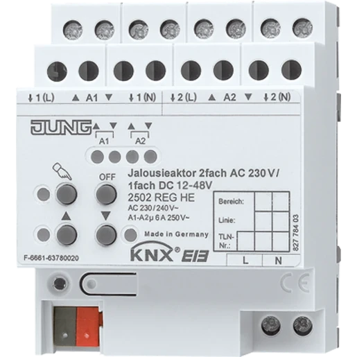 Jung KNX Jalouzieactor 2-voudig