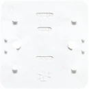 Jung AP 600 bodemplaat schakelmateriaal 1-voudig Horizontaal en verticaal Glanzend wit RAL 1013 J328