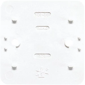 Jung AP 600 bodemplaat schakelmateriaal 1-voudig Horizontaal en verticaal Glanzend wit RAL 1013 J328
