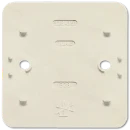 Jung AP 600 bodemplaat schakelmateriaal 1-voudig Horizontaal en verticaal Glanzend wit RAL 1013 J328