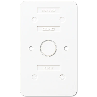 Jung AP 600 Bodemplaat schakelmateriaal 2-voudig Horizontaal en verticaal Glanzend wit RAL 9016 328-622WW