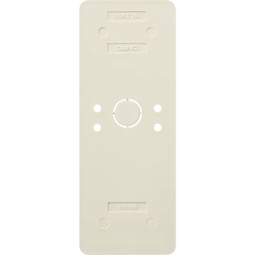 Jung AP 600 Bodemplaat schakelmateriaal 3-voudig Horizontaal en verticaal Glanzend wit RAL 1013 328-626