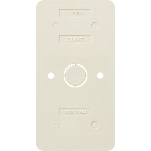 Jung AP 600 Bodemplaat schakelmateriaal 2-voudig Horizontaal en verticaal Glanzend wit RAL 1013 328-676